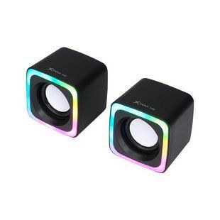 Акустична система XTRIKE ME SK-201 з RGB підсвідкою 3Wx2 Black NLM-100297 фото