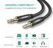 Аудіо кабель UGREEN AV112 3.5mm Male to 3.5mm Male Cable Gold Plated Metal Case with Braid (50361) NLM-78801 фото 2