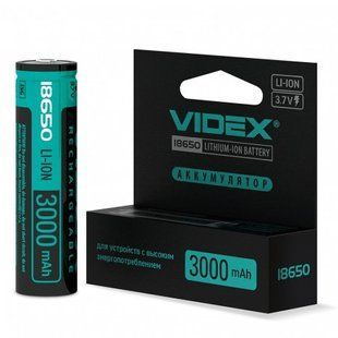 Акумулятор Videx Li-Ion 18650-P 3000mAh NLM-68625 фото