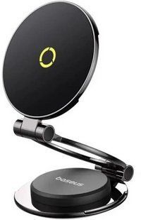 Автотримач для телефона Baseus MagPro Series II Magnetic Car Mount Stick-on Version Cosmic Black (C40172900121-00) NLM-99157 фото