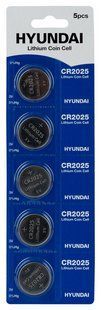 Батарейка Hyundai CR2025 Blister 5 NLM-96279 фото