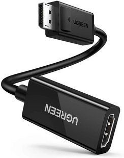 Перехідник UGREEN MM137 DisplayPort to HDMI 4K 60 Hz 25 см Black (70694) NLM-98806 фото