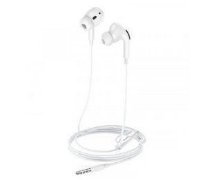 Навушники дротові HOCO M101 Pro Crystal sound wire-controlled earphones with mic. Білі NLM-100645 фото