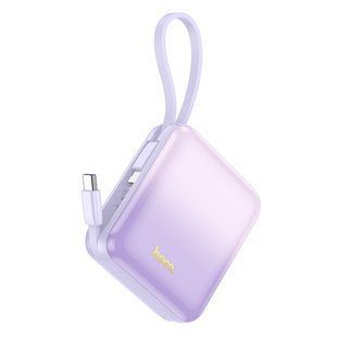 УМБ Hoco Q23 Blade 22.5W+PD20W fully compatible power bank with cable(10000mAh) purple NLM-92906 фото