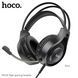 Навушники стерео з мікрофоном HOCO W106 Tiger gaming black NLM-90139 фото 1