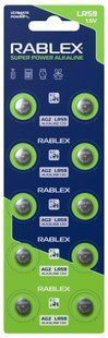 Батарейки Rablex BUTTIN CELL AG2 10 шт NLM-88646 фото
