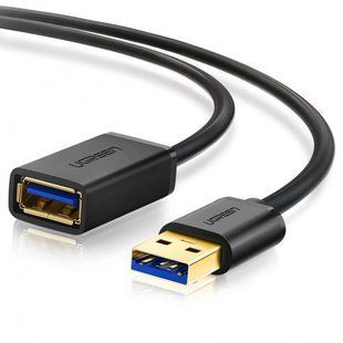Кабель UGREEN US129 USB 3.0 Extension Male Cable 3m Black (30127) NLM-78814 фото