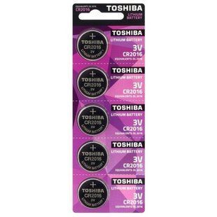 Батарейка Toshiba CR2016 Lithium 5 шт NLM-59646 фото
