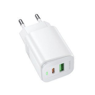 Мережевий зарядний пристрій BOROFONE BAS83A Star PD20W+QC3.0 charger (EU) White NLM-101094 фото