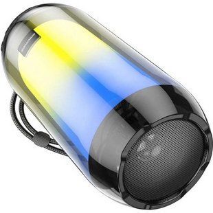 Портативна колонка BOROFONE BR25 Crazy sound colorful luminous BT speaker Black NLM-94488 фото
