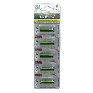 Батарейки Rablex 27A 12V 5 шт Alkaline NLM-76189 фото