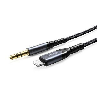 Кабель Joyroom jack 3.5 mm to lightning 1m Black (SY-A02) NLM-90160 фото