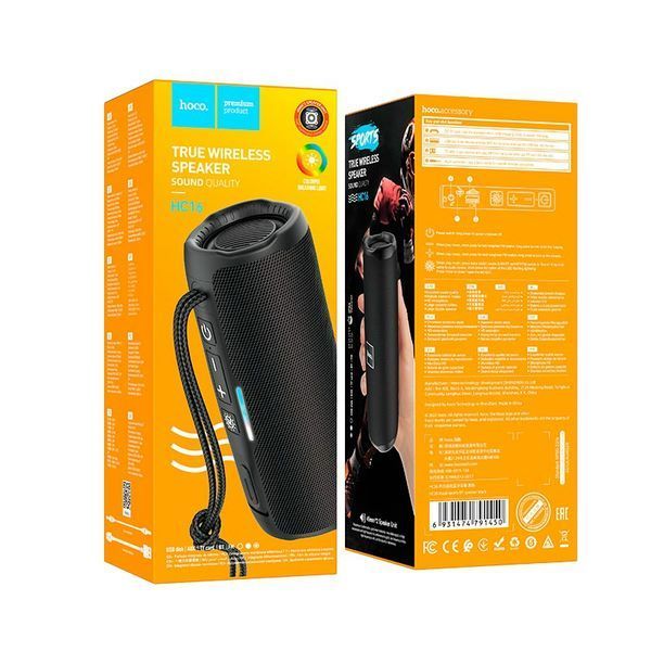 Колонка HOCO HC16 Vocal sports BT speaker black NLM-90241 фото