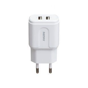 Мережевий зарядний пристрій REMAX Jane Series 2.1A 2USB Charger Set RP-U35 white NLM-90542 фото