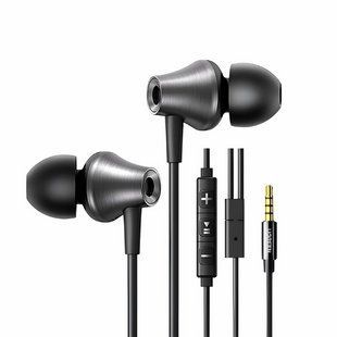 Навушники з мікрофоном UGREEN EP105 3.5 mm Earphone Black (35753) NLM-98817 фото