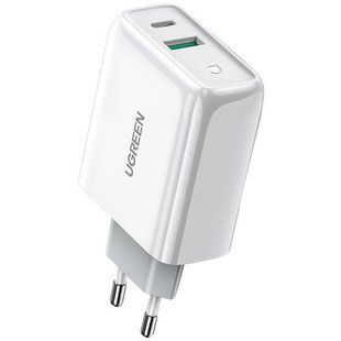 Мережевий зарядний пристрій UGREEN CD170 38W USB-C Wall Charger EU (White) (60468) NLM-87681 фото