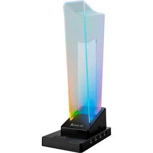 Тримач для навушників XTRIKE ME Headset stand HT-09 |4USBx2.0| Black NLM-100299 фото