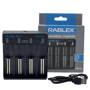 Зарядний пристрій Rablex RB424 універсальний на 4 пустий NLM-93411 фото