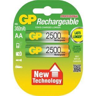 Акумулятор GP r6 2500 mAh 2 шт. NLM-65208 фото