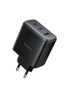 МЗП HOCO C160A Upgrade PD65W(2C1A) Charger Black NLM-100042 фото