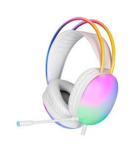 Навушники стерео з мікрофоном XTRIKE ME GH-511 RGB White NLM-100269 фото