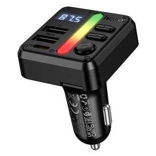 АЗП з FM-модулятором HOCO E89 Libre 45W(1A1C) BT FM transmitter Black NLM-100906 фото