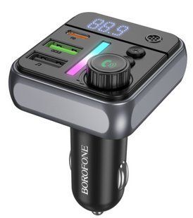 АЗП з FM Borofone BС50 Ascenso PD20W+QC3.0 car BT FM transmitter Black NLM-96933 фото