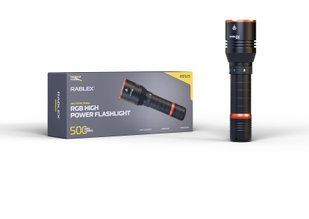 RB 925 Ліхтарик ручний алюмінієвий RGB потужний Rablex NLM-98336 фото
