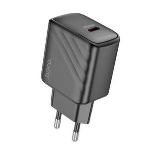 Мережевий зарядний пристрій HOCO CS21A Rich single port QC3.0 charger(EU) 18W Black NLM-93517 фото