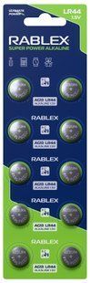 Батарейки Rablex BUTTIN CELL AG13 (LR44) 10 шт NLM-76194 фото