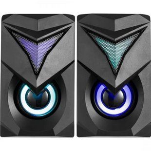 Акустична система XTRIKE ME SK-405 6 Вт c RGB підсвічуванням 3.5mm/USB Black NLM-100272 фото