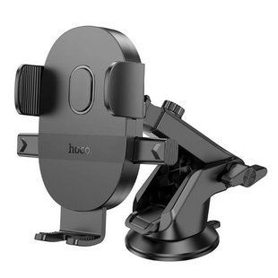 Автотримач для телефона Hoco H19 Mighty one-button car holder(center console) Black NLM-93520 фото