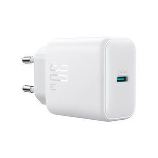 Мережевий зарядний пристрій Joyroom JR-TCF24 PD30W Charger (EU)+C to C Cable 1m-White NLM-96352 фото