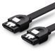 Кабель UGREEN US217 SATA 3 Data Cable 0.5m Black (30796 ) NLM-78830 фото 1