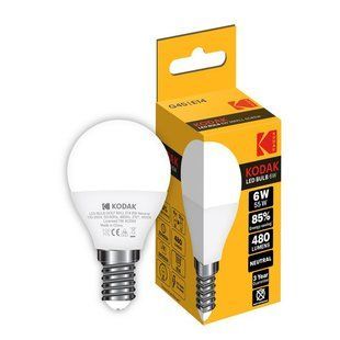 Лампочка Kodak G45 6W E14 4100K Денне світло NLM-84528 фото