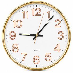 Годинник настінний 9230T круглий (30см) NLM-100852 фото
