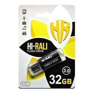 Флеш-накопичувач Hi-Rali Rocket Series 32 Gb Black (HI-32GB3VCBK) NLM-66330 фото