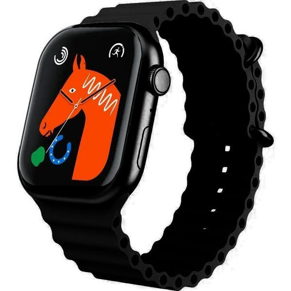 Смарт-годинник Smart Watch XO W8 Pro 49 mm з функцією дзвінка Black NLM-93082 фото