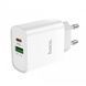 Мережевий зарядний пристрій HOCO C80A Rapido PD20W+QC3.0 charger(EU) white NLM-84581 фото 3
