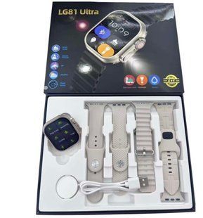 Смарт-годинник LG81 Ultra Bluetooth Smart Watch Silicone Straps NLM-97627 фото