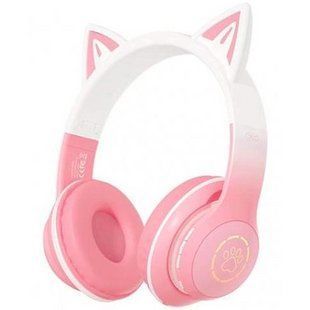 Навушники Bluetooth XO BE38 Cats Ear Colourful Lights Headband Bluetooth 5.3 RGB-підсвічування для мобільних пристроїв NLM-95473 фото