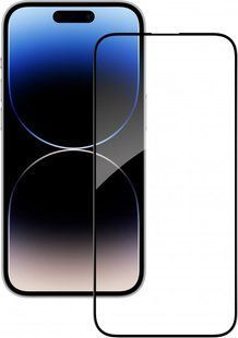Захисне скло XO FC5 2.5D full glass для Apple iPhone 14 Pro 6.1 black NLM-87596 фото