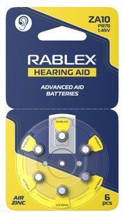 Батарейки Rablex ZA13 Zinc Air 6шт NLM-98349 фото