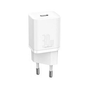 Зарядний пристрій Baseus Super Si quick charger IC 30W EU White (CCSUP-J01) NLM-88833 фото