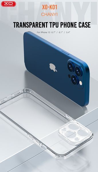 Захисний чохол XO KO1 для iPhone13 Pro Max 6.7 Anti-drop transparent TPY NLM-87601 фото