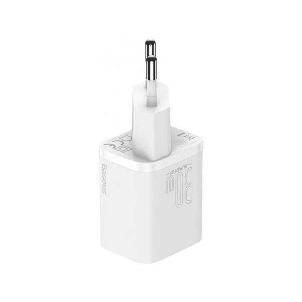 Зарядний пристрій Baseus Super Si quick charger IC 30W EU White (CCSUP-J01) NLM-88833 фото