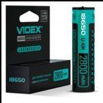 Акумулятор 18650 VIDEX 2800 mAh Li-ion color box NLM-62504 фото