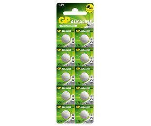Батарейки GP AG13 LR44 Alkaline 10 шт (A76-U10) NLM-6819 фото
