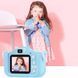 Фотоапарат для дітей XO XJ01 з подвійним об'єктивом та силіконовим чохлом Blue NLM-95492 фото 2