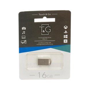 Флеш-накопичувач T&G 105 Metal Series 16Gb Silver (TG105-16G) NLM-66085 фото